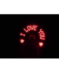 Ручний міні вентилятор I love You