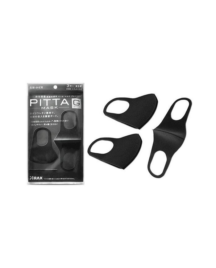 Багаторазова маска пітта вугільна ARAX Pitta Mask G (еластичний поліуретан)