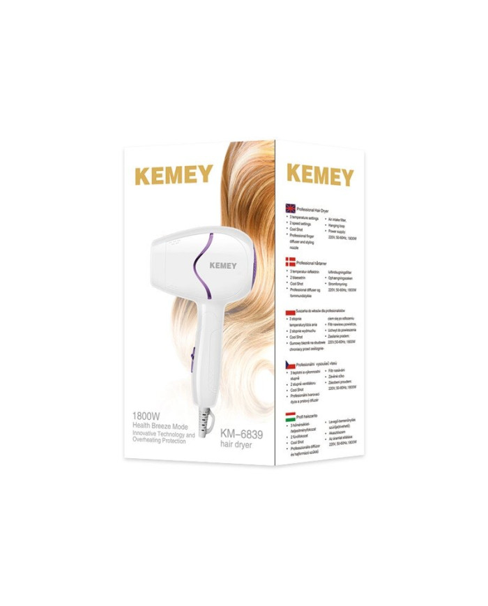 Фен дорожній Kemei Km-6839