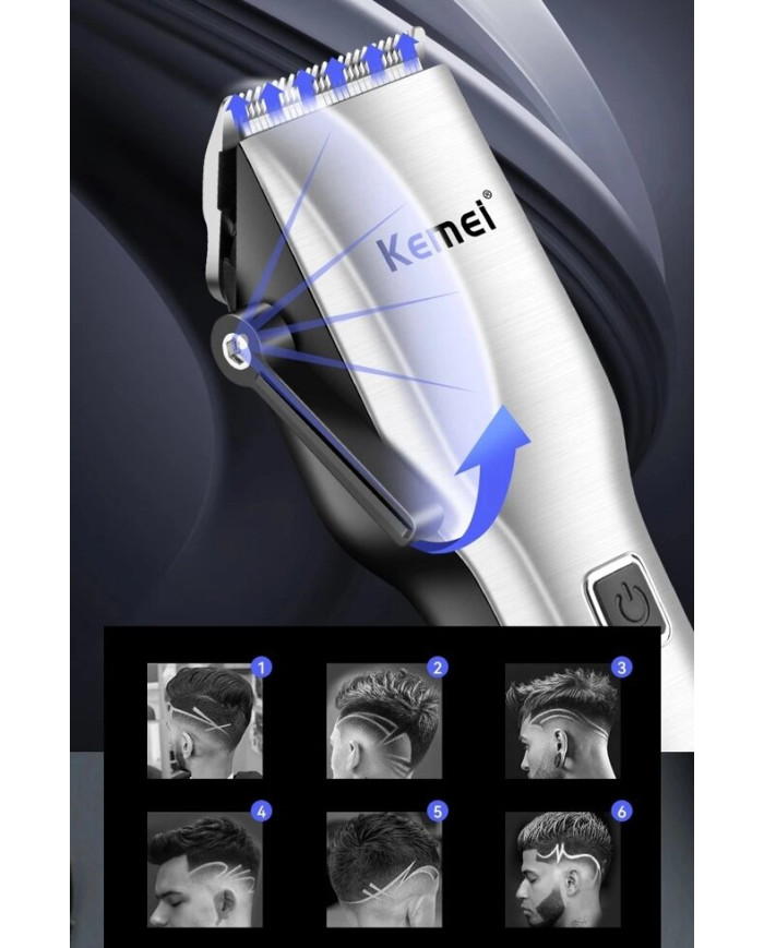 Машинка для стрижки волосся Kemei Km-6050