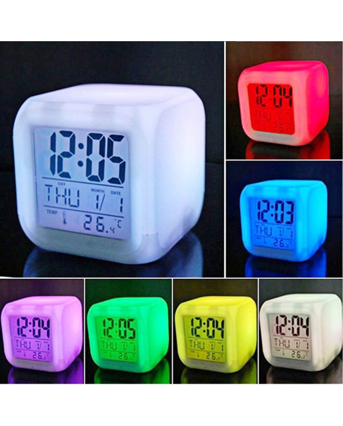 Часы ночник хамелеон COLOR CHANGING CLOCK