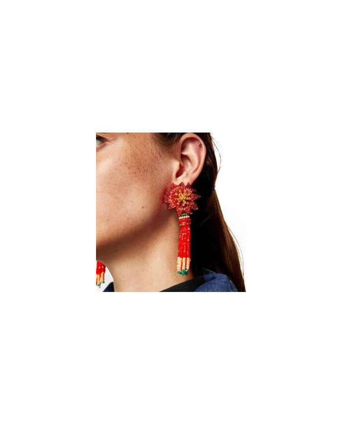Сережки-кисті з бісеру Zara