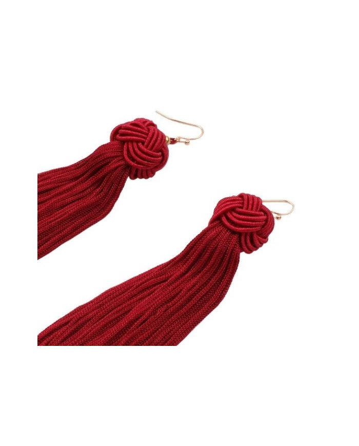 Женские длинные серьги-кисти Saint Laurent