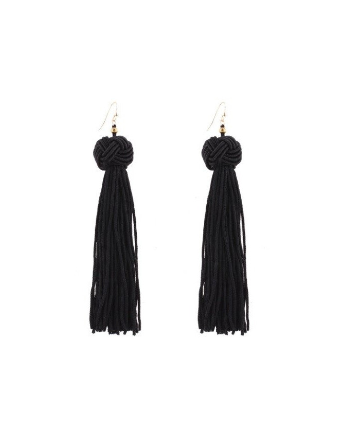Женские длинные серьги-кисти Saint Laurent