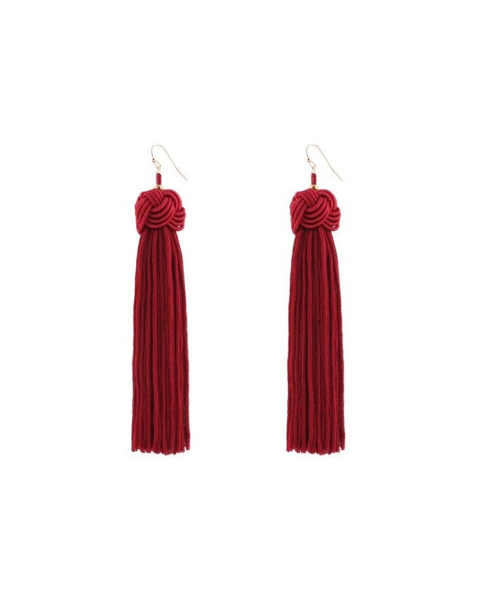 Женские длинные серьги-кисти Saint Laurent