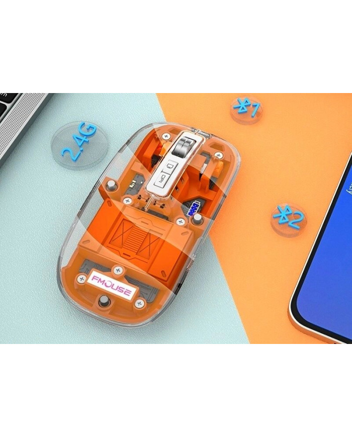 Бездротова акумуляторна миша FMouse 2.4 ГГц RGB M133