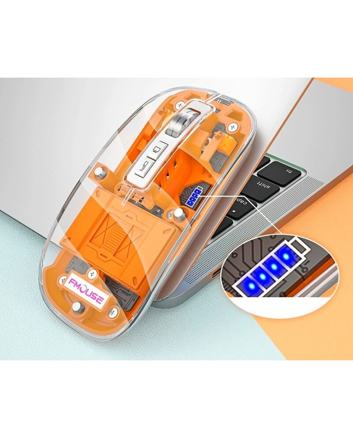 Бездротова акумуляторна миша FMouse 2.4 ГГц RGB M133