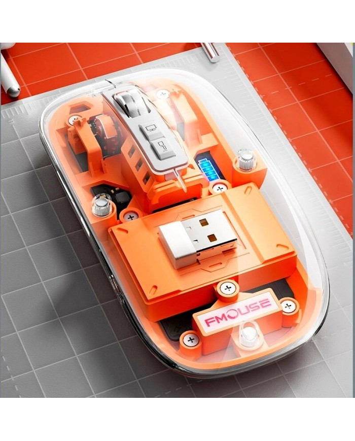 Бездротова акумуляторна миша FMouse 2.4 ГГц RGB M133