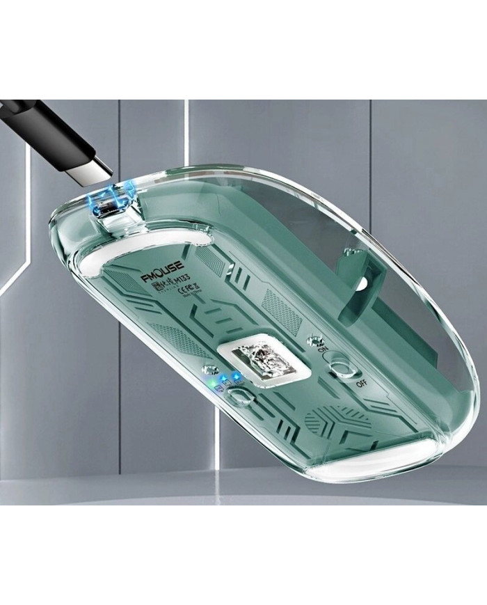 Бездротова акумуляторна миша FMouse 2.4 ГГц RGB M133