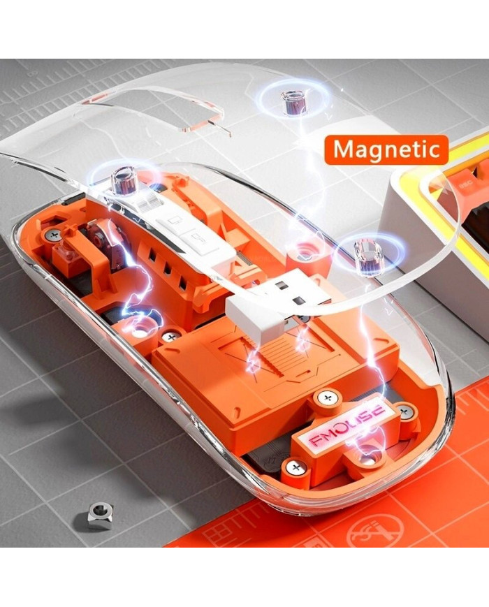 Бездротова акумуляторна миша FMouse 2.4 ГГц RGB M133